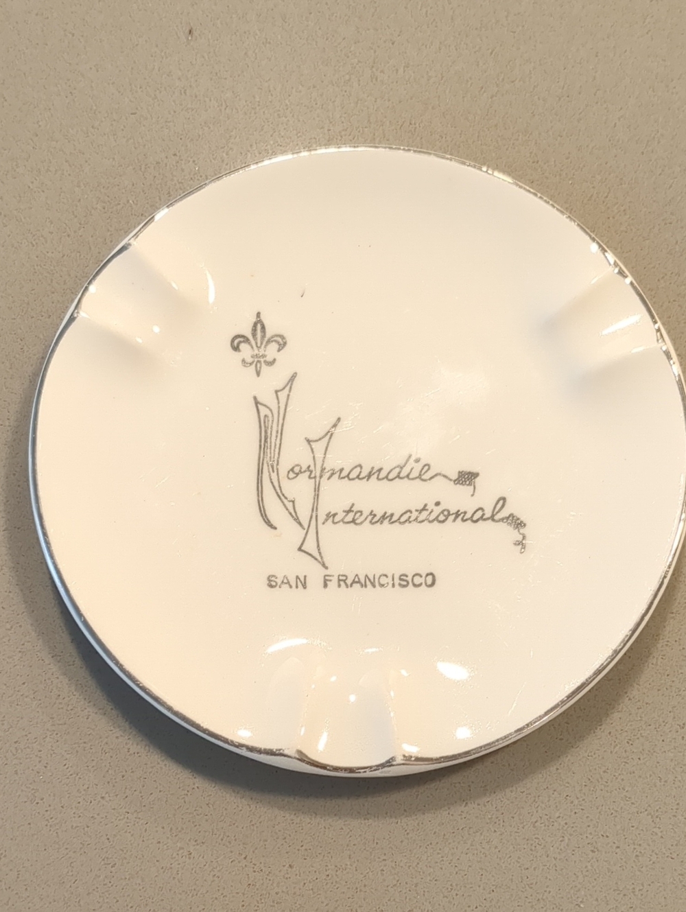 Vintage Normandie International Restaurant San Francisco California Rare Ashtray